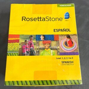 Rosetta Stone Espanol Spanish Level 1-5 Audio Companion CDs Software New Sealed